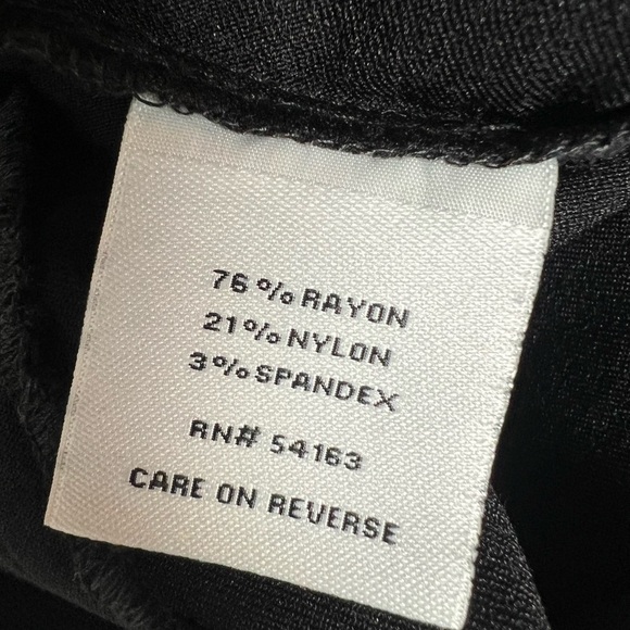 CALVIN KLEIN woman Black High-Waisted stretch Pants/size 8 - Picture 7 of 7